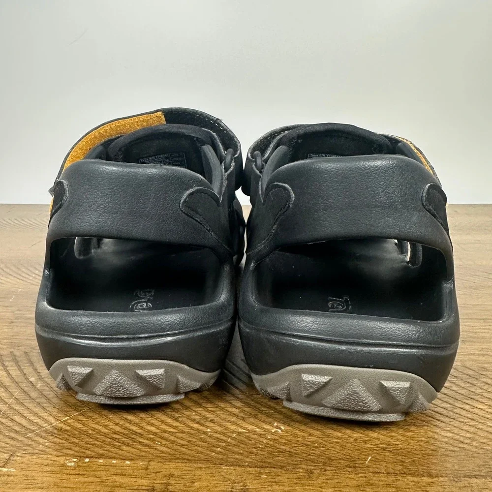 Teva Sandals Mens 8 Black Flintwood Waterproof Hiking Outdoor Water Sport Shoes